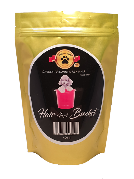 Hair in a Bucket for Dogs | equine-passion-minerals.