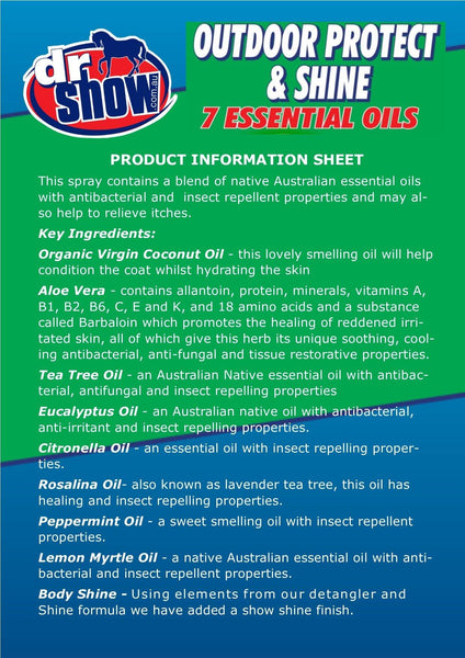 Dr Show Outdoor Protect & Shine 750ml | equine-passion-minerals.