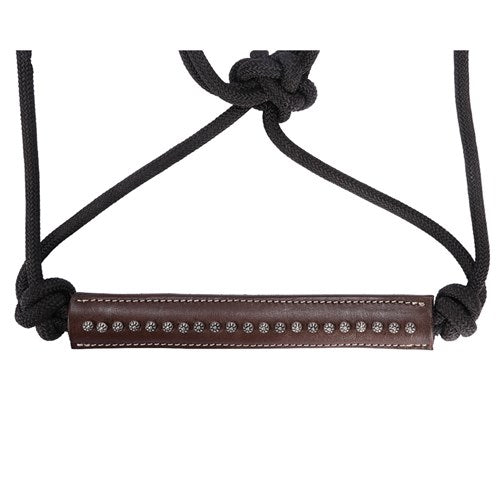 Fort Worth Rope / Leather Halter Black