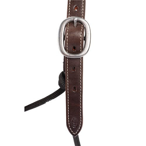 Fort Worth Rope / Leather Halter Black