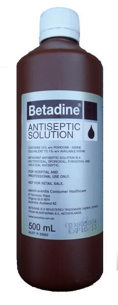 Betadine Iodine Solution 500ml
