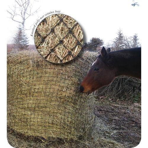 Showmaster Round Bale Poly Slow Feed Haynet | equine-passion-minerals.
